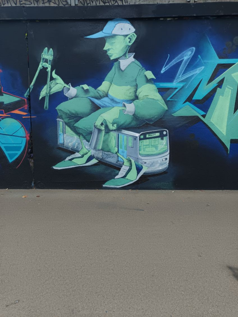 la fresque éphémère